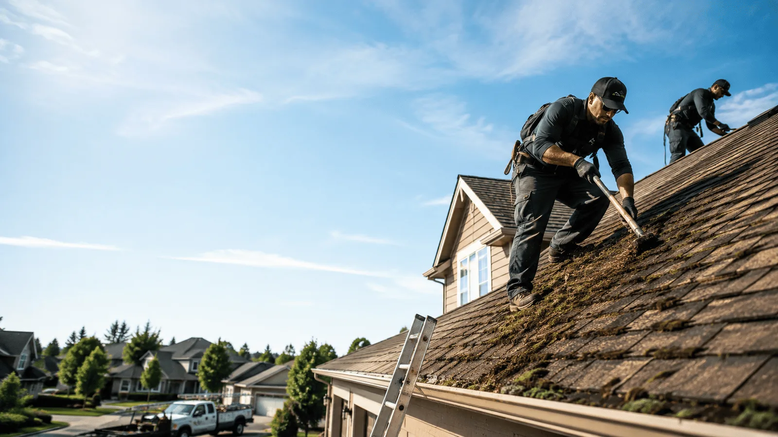 Roof Moss Removal in Highland, MI near me